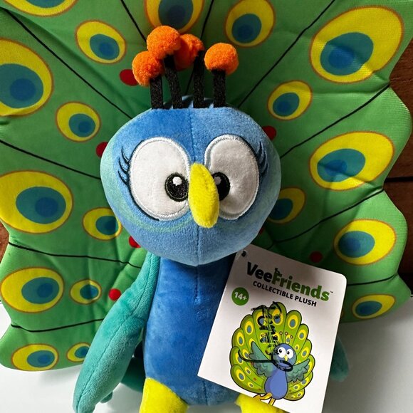 VeeFriends Practical Peacock Plush Collectible Toy 14+ Created for Macy’s - Picture 3 of 10
